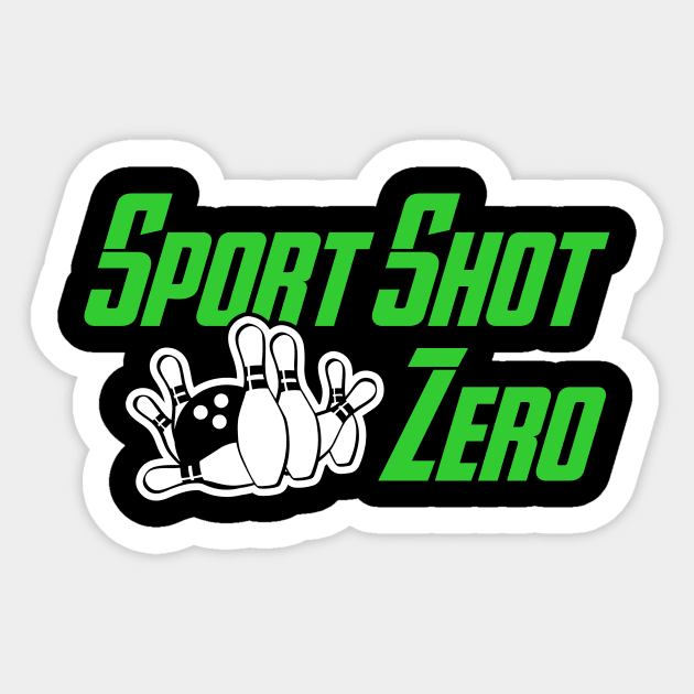 Sport Shot Zero Sticker by AnnoyingBowlerTees